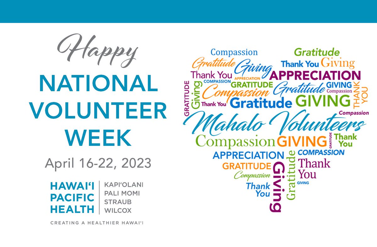 HawaiiPacificHealth on Twitter "Let's take a moment to thank and
