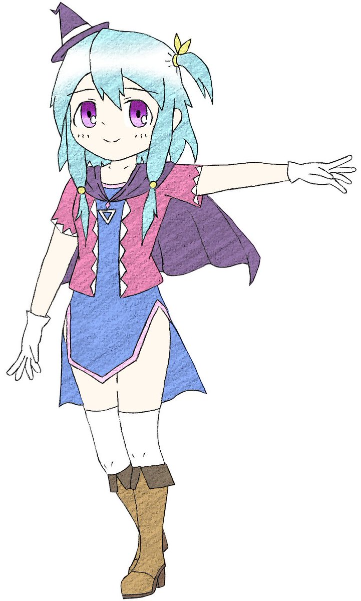 「魔女系のうちの子だとチィラちゃんが既にいるから、そこの連想で感づいた人も多い・・」|📸Kの❾番🍹のイラスト