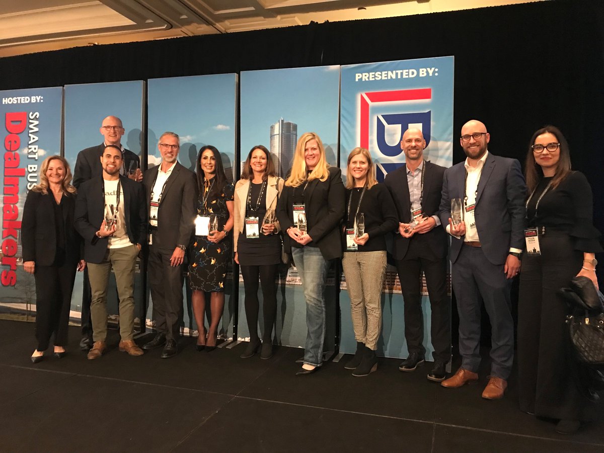 InvestDetroitVC's tweet photo. Congratulations to @InvestDetroitVC portfolio companies @eatbreadless, @genomenon, @AirspaceLink, @plinqit, @PocketNest, and @skyspecs for being honored as Deal Makers of the year!

#MarcHowland #MikeKlein #MichaelHealander #AnaHealander #KathleenCraig #JessicaWillis #DannyEllis https://t.co/cLkse0GldP