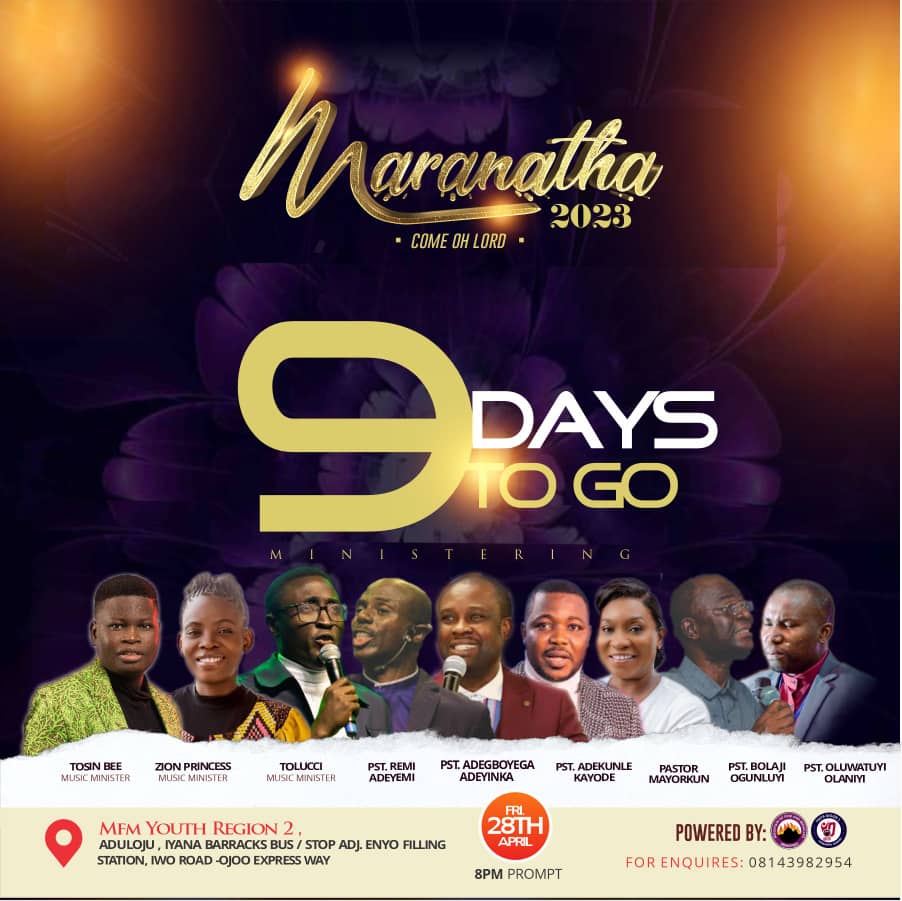 Countdown..... #maranatha2023