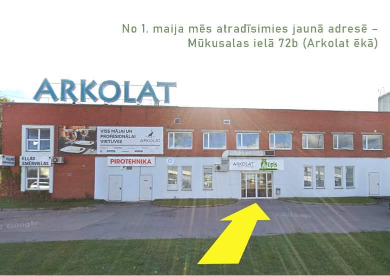 upislv's tweet photo. No 1. maija mēs būsim jaunās telpās Mūkusalas iela 72b, ieeja no Rīga Plaza puses. https://t.co/x1mg5FOTJR