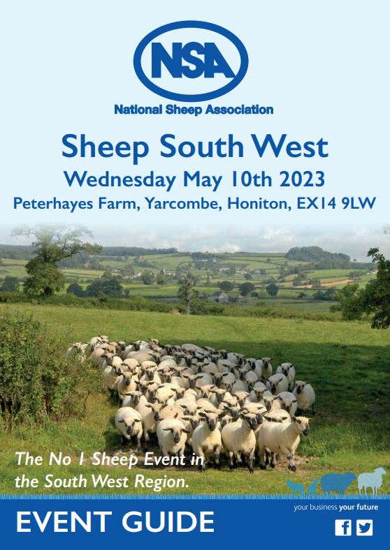 🎉NSA Sheep South West  2023 is only a week away!🎉

📆Wednesday 10th May 2023

📍Peterhayes Farm, EX14 9LW

Plan your day by downloading an event guide today!

Visit👇
nationalsheep.org.uk/sheep-south-we…