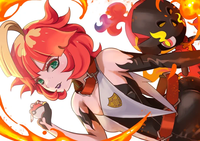#再掲したらフォロワーが増えるらしい3月～4月に描いたもの。白黒車掌を中心にpkmnトレーナー描いてます。 