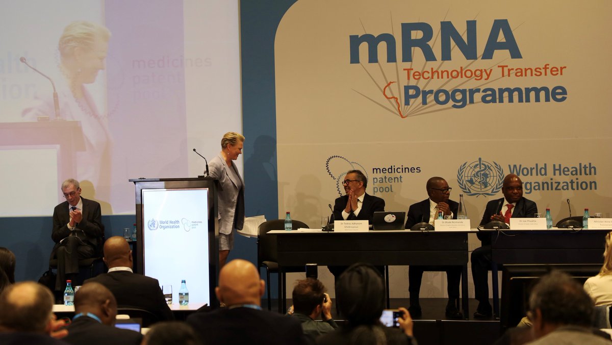 Norway MFA (@norwaymfa) on Twitter photo Minister of International Development 🇳🇴 <a href="/AnneBeathe_/">Anne Beathe Tvinnereim</a> spoke during Afrigen’s 🇿🇦 #mRNA Tech Transfer programme meeting in #CapeTown, co-hosted w/ <a href="/WHO/">World Health Organization (WHO)</a> <a href="/DrTedros/">Tedros Adhanom Ghebreyesus</a> <a href="/MedsPatentPool/">MedicinesPatentPool</a> to improve access to affordable #EssentialMedicines
#mRNATT2023 Minister of International Development 🇳🇴 <a href="/AnneBeathe_/">Anne Beathe Tvinnereim</a> spoke during Afrigen’s 🇿🇦 #mRNA Tech Transfer programme meeting in #CapeTown, co-hosted w/ <a href="/WHO/">World Health Organization (WHO)</a> <a href="/DrTedros/">Tedros Adhanom Ghebreyesus</a> <a href="/MedsPatentPool/">MedicinesPatentPool</a> to improve access to affordable #EssentialMedicines
#mRNATT2023