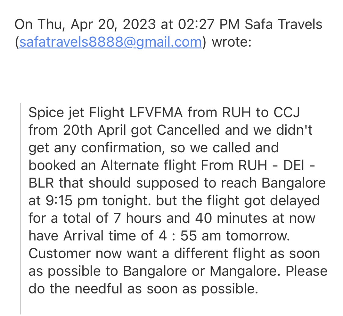 mudassirmjs's tweet photo. @flyspicejet I would like to show my deep concern on the incident happened today https://t.co/T9D8zAnF6Y