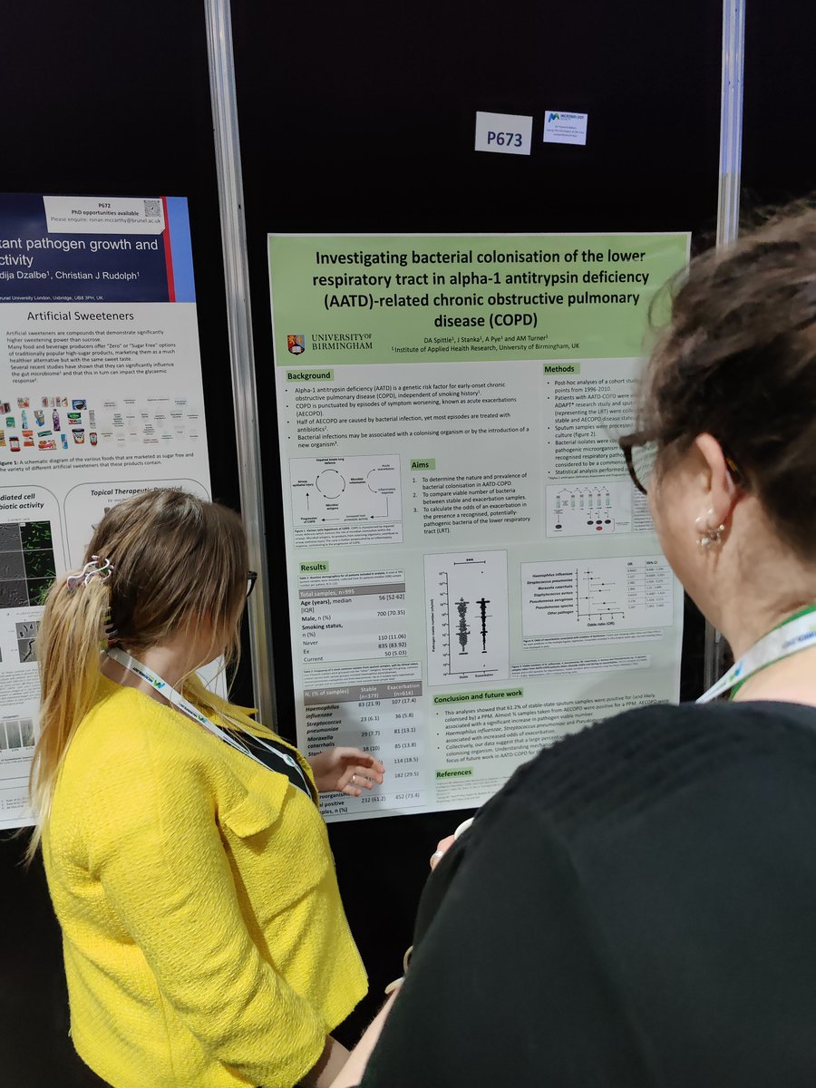 MikeyJ's tweet photo. End of #microbio23 for me but these two did us proud

Some great talks, but particularly enjoyed the posters, some really lovely work on display there. @iruka_okeke lecture was just excellent, so too the members panel @MaringerLab @edcoakes https://t.co/QX2rtX0qh4