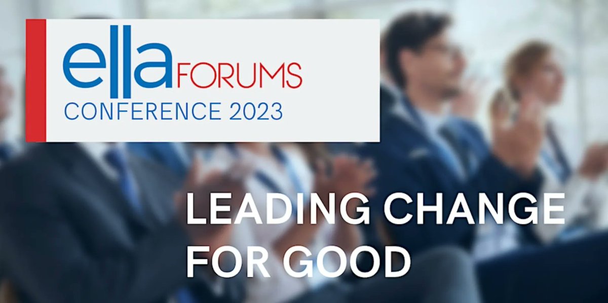Have you put our annual conference date in the diary?

ella Forums welcomes you to an event filled with inspirational speakers, interaction and the chance to connect with ella members and guests.

📆 Thursday 11th May

buff.ly/3KSqrFz