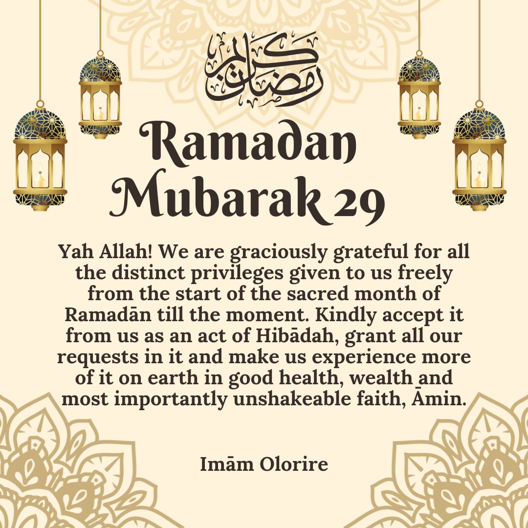 abdoulquadry's tweet photo. May this not be our last Ramadān, Āmin.

Alhamdu LilLāh Robbil Ālamīn!!!

Ma' Salaamati Yah Ramadān!!!

#Olorire 
🙏🏼🌙✨ https://t.co/huVD0DEn7P