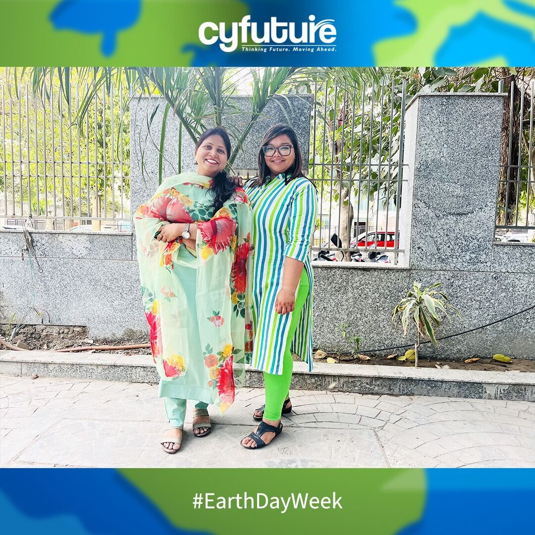 cyfuture's tweet photo. Cyfuturians started celebrating Earth Day Week by wearing soothing Earth colours to keep things chill and remind us all to stand up for a greener planet.
Who says fashion can't be eco-friendly?
#ecowithnasscom #investinourplanet #EarthWeek #GoGreen #cyfuture #cyfuturecloud https://t.co/fTpe2rtGpE