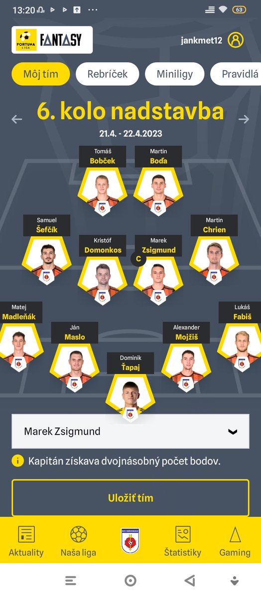 jankmet12's tweet photo. Dlho som váhal, ale tentokrát to skúsim takto. #FantasyFL https://t.co/rWWBrSKF9T