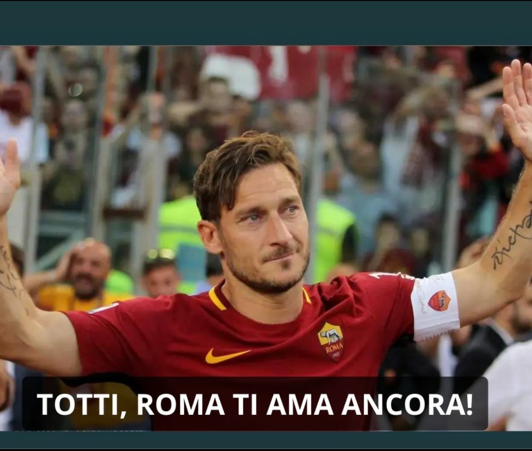 cfabry88's tweet photo. Oggi più che mai mi chiedo come sia possibile aver rinunciato ad un giocatore che al tempo esprimeva ancora un gran gioco. @Totti è stato tolto di mezzo dagli interessi dei nuovi magnacci del calcio, da questo calcio senza anima. Capitano, #Roma ti ama ancora. #RomaFeyenoord https://t.co/uqcZvL2Ht3
