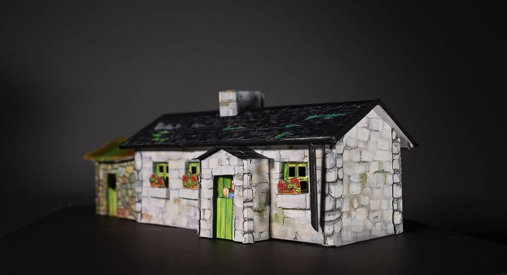 Lisa Power combines painting and drawing with the three dimensional form. She mainly makes small cottages based on Irish vernacular architecture. They tell stories based around folklore, tradition and historical incidents. Lisa is showing at venue 14