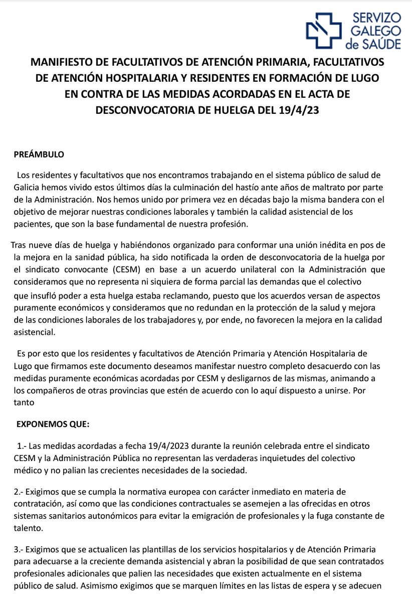 Médicos en Huelga HULA tweet media