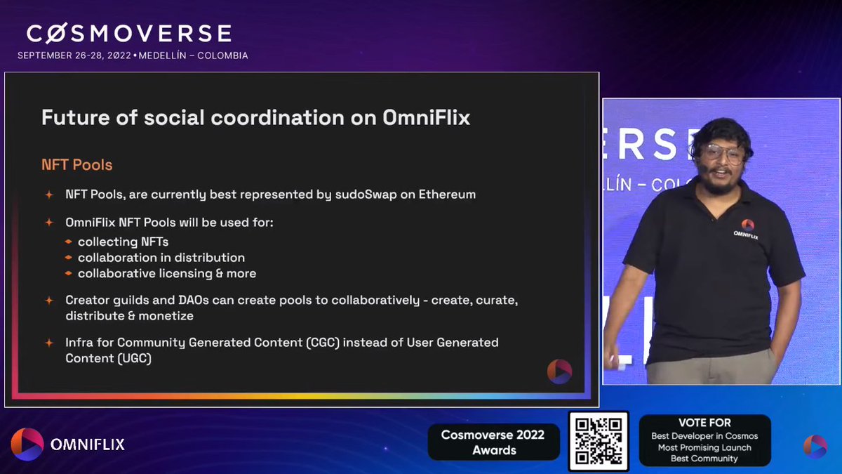 manifreebird's tweet photo. NFT pools enable obtaining licenses & curating media NFTs for subscription access, creating opportunities for creators & curators. OmniFlix aims to be a network of decentralized NetFlixs & Spotifys
NFT pools will redefine Social Coordination in different ways
#NFTPools
#OmniFlix https://t.co/jAv3DEdxcy