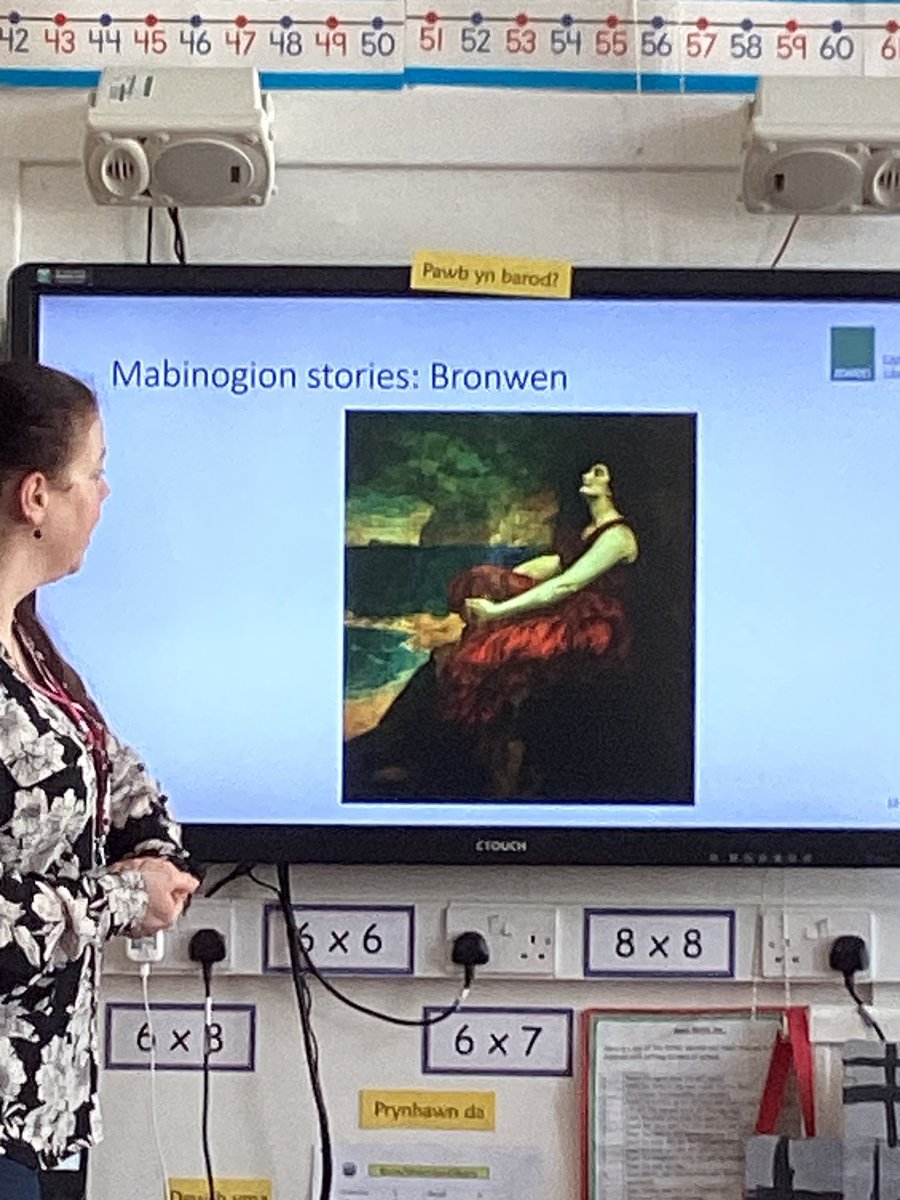 Diolch to Stefanie for her visit and talk about Maesteg artist Christopher Williams. She visited Dosbarth Efydd, Arian and Aur.