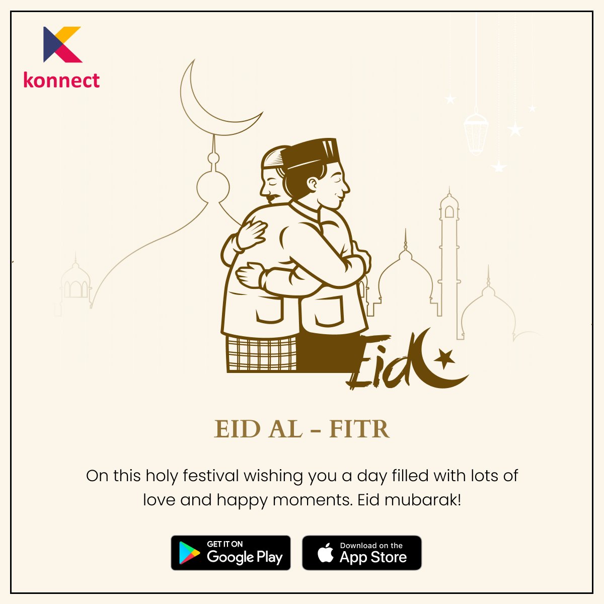 Konnectus_live's tweet photo. May this Eid bring blessings for the entire humanity so that we can walk on the path of peace and harmony. Eid Mubarak!

#EidUlFitr #EidMubarak #EidAlFitr2023 #Konnect https://t.co/lN2d7uDZT6