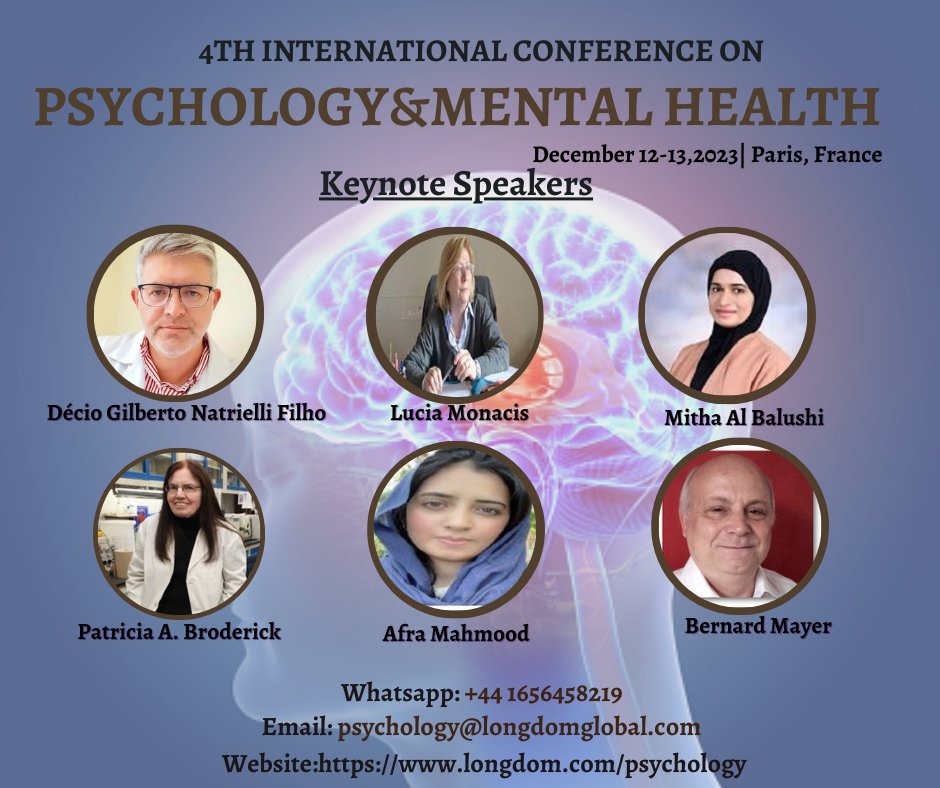 Attention Exhibitors,  researchers and academics! Don't miss the opportunity to share your work  at our upcoming conference. Submit your abstracts as soon as possible  and be part of the #psychiatryconferences
Visit the website: lnkd.in/gX49xZd
#psychiatry