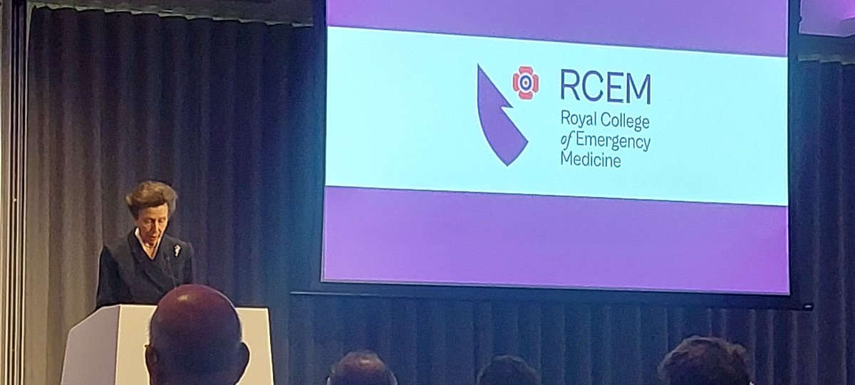 It is a delight and an honour that our Royal Patron, HRH The Princess Royal @RoyalFamily, is visiting the #RCEMcpd conference today to show her support and appreciation for @RCollEM and the specialty of emergency medicine @RCollEM