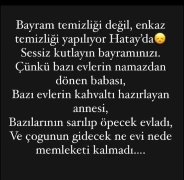 En buruk bayram 😢💔
#sonsahur
#DepremiUnutma
#deprembölgesi
#Hatay
#Kahramanmaraş
#malatya
#adıyaman
#iskenderun
#antakya
#urfa
#DepremiUnutmaUnutturma
#BayramNedir
#Bayram
#RamazanBayramı
#RamazanBayramınızKutluOlsun
#RamazanSevinci