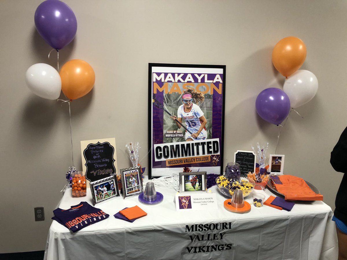 CALGirlsLax's tweet photo. Signing Day… Congrats Makayla Mason!!! Continuing her lacrosse career at Missouri Valley ❤️💙 ➡️ 💜🧡 https://t.co/dT9hOFEfrh