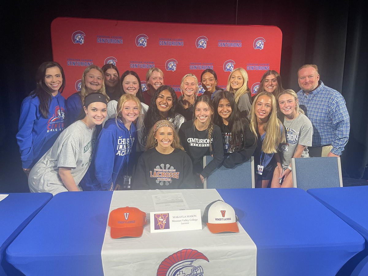 CALGirlsLax's tweet photo. Signing Day… Congrats Makayla Mason!!! Continuing her lacrosse career at Missouri Valley ❤️💙 ➡️ 💜🧡 https://t.co/dT9hOFEfrh