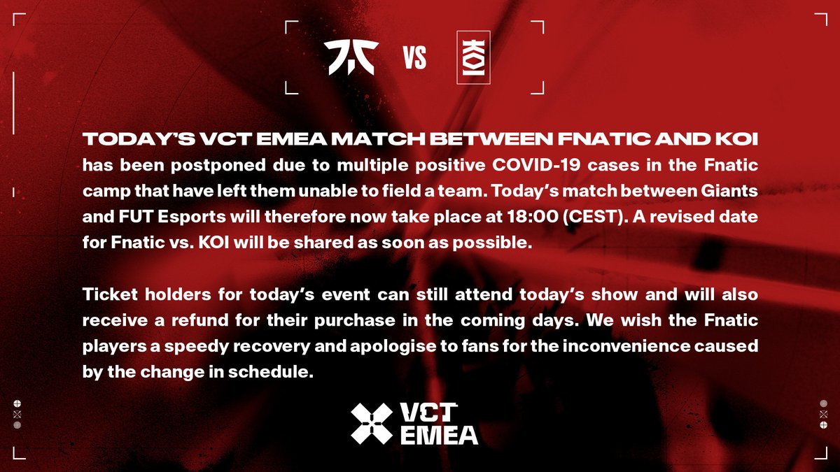 Daniel Ringland on Twitter "RT valesports_emea VCTEMEA Schedule