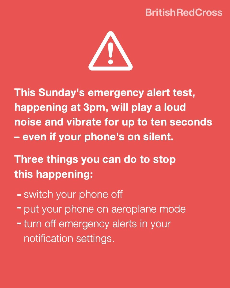 Spread the word about Sunday’s emergency alert test. ⚠

If anyone has a hidden phone, there are ways to stop the alarm sounding and alerting someone to their secret device. This is also helpful for anyone who might find the alert triggering. 

Share this to raise awareness.