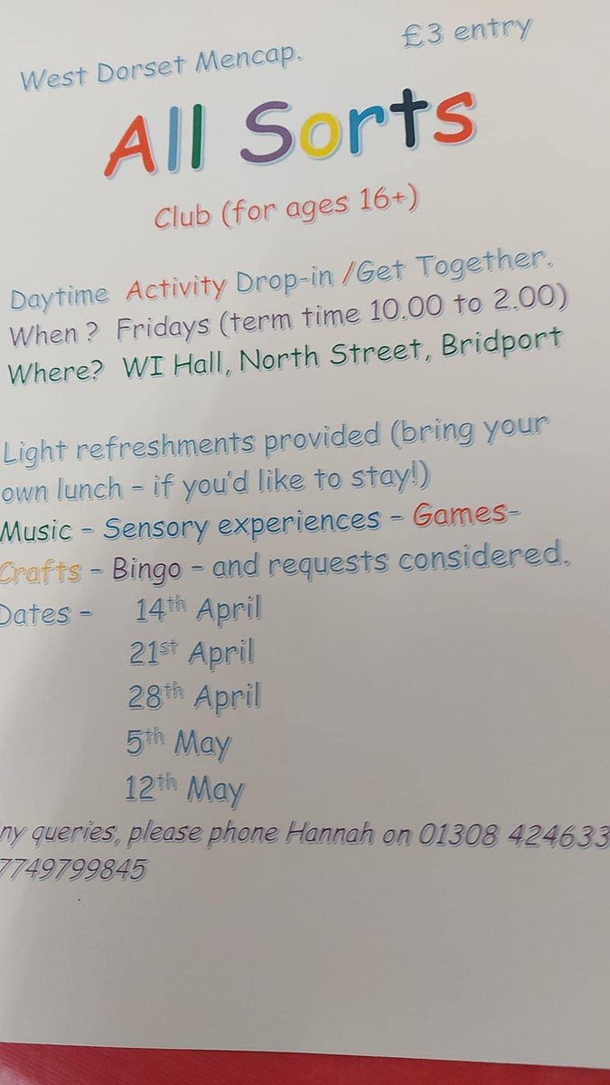 West Dorset Mencap tweet media