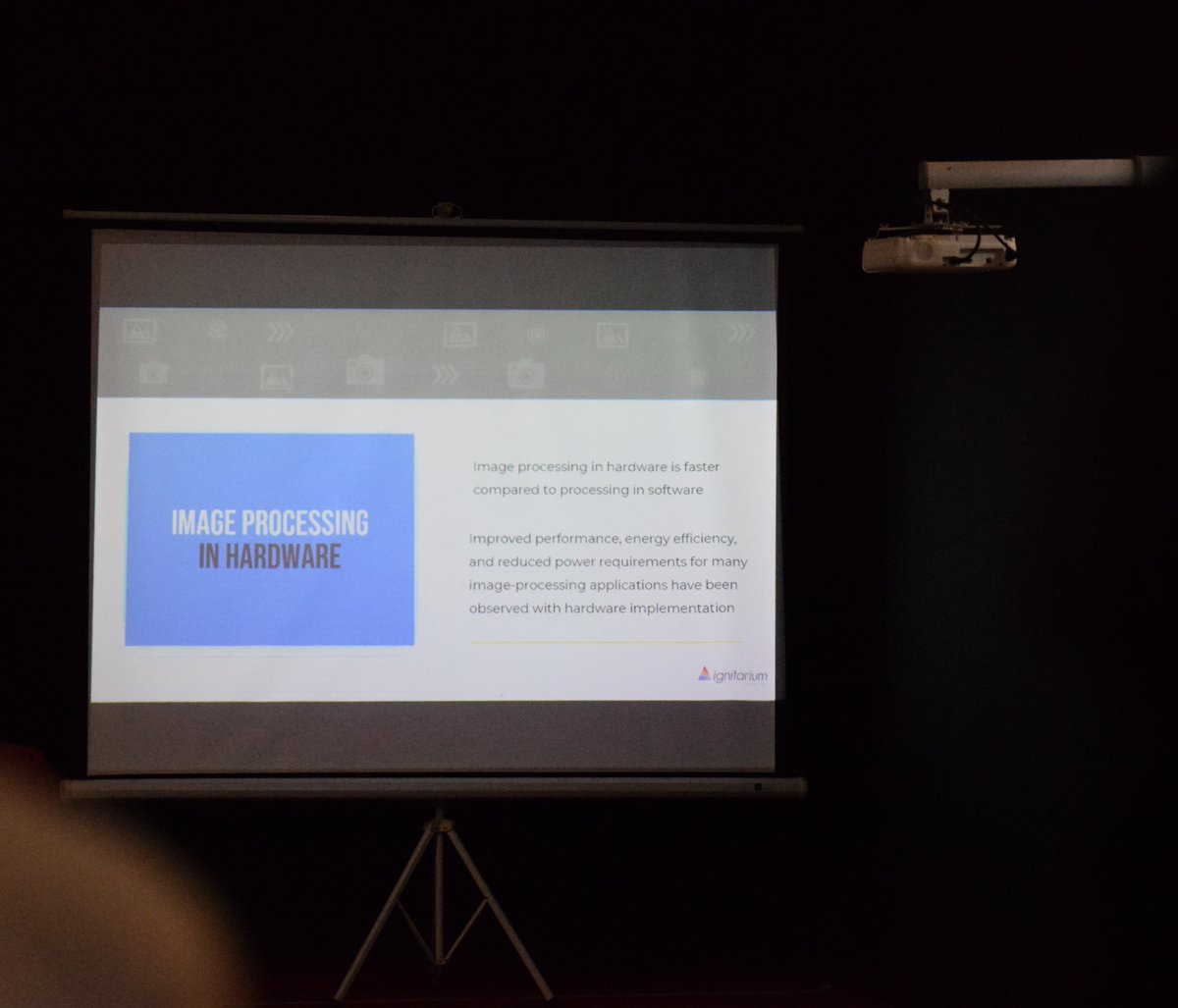 ignitarium's tweet photo. Thank you, Alan Paul Joy for your informative session on 'Image Signal Processing' at last week's #Ignitarium #TechTalks at Model Engineering College, Kochi 🔥
Special thanks to Deepthi J. for hosting us 👏 👏
#ignitariumtechtalk #sparkon #imageprocessing #signalprocessing https://t.co/TyxsmgKn5Q