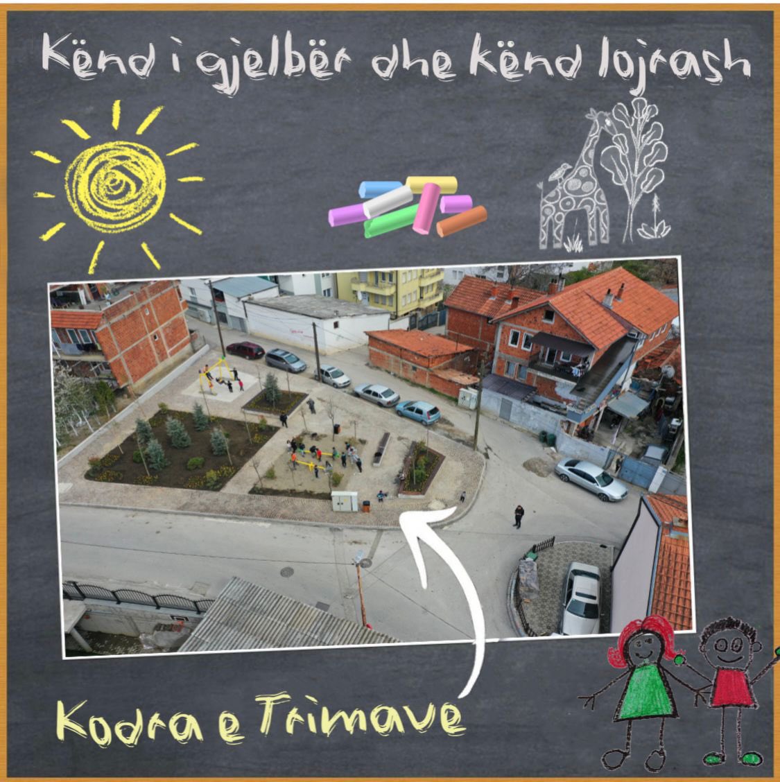 perparim_rama's tweet photo. Ju njoftoj se parku i ri rekreativ në Kodrën e Trimave tashmë ka përfunduar dhe është në dispozicion të banorëve dhe fëmijëve të lagjes. 

Punë fantastike e @krenarxhaferi20 dhe @donikacetta 

Ky është vetëm një ndër projektet e shumta në kuadër të rigjenerimit të lagjes 🍀 https://t.co/nwczJtPIk2