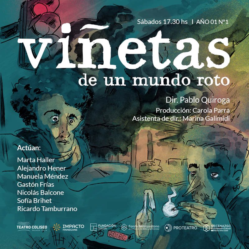 🎭 Regalamos entradas para la obra de teatro “Viñetas de un mundo roto” en el Espacio Callejón.  
📲 Manda whatsapp al 1132000530 para participar.