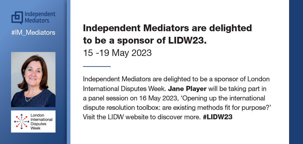 Check out the LIDW website for full programme details and how to register - 2023.lidw.co.uk
<a href="/LIDW_/">LIDW</a>  #disputeresolution #disputes #mediation