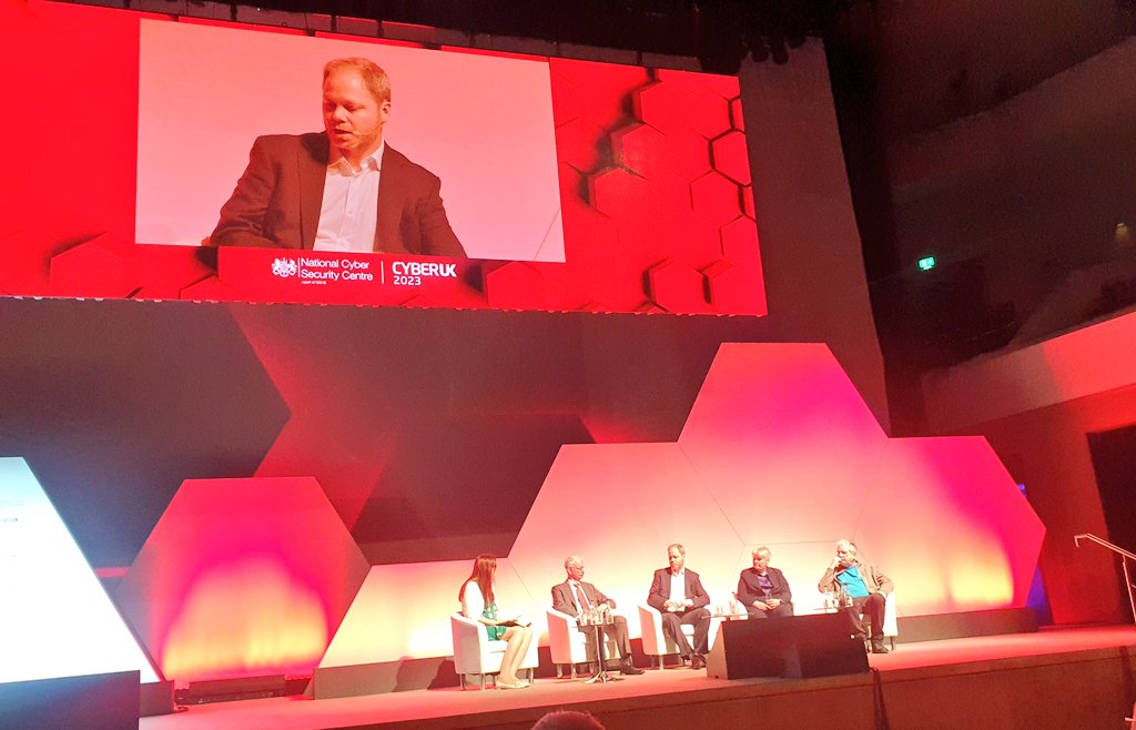 DSbDTech's tweet photo. Thomas Olsen, MD and Founder of @deltaflare_iiot joins a panel to discuss how #DSbDtechnology is creating a transformational #stepchange in computing and discusses the benefits of the research & early adoption for competitive advantage. #CYBERUK23 @NCSC @CYBERUKevents https://t.co/5jnlZwth4n