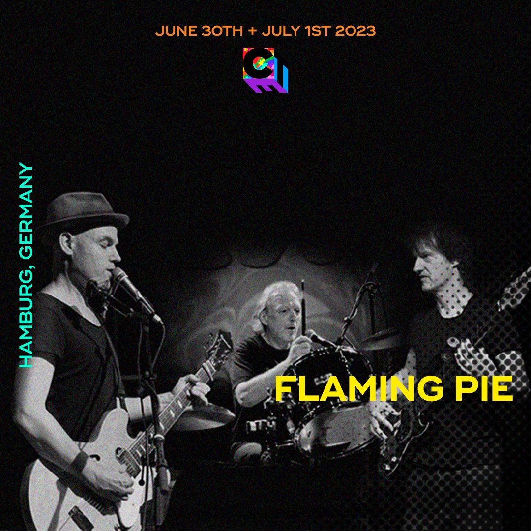 Flaming Pie are playing Beatles songs - but in their own way: reduced to the legendary power trio format.
Rougher, freer, wilder. Welcome to the CTE23!
#CTE23 #Liverpool #CTEHH #Hamburg #FlamingPie