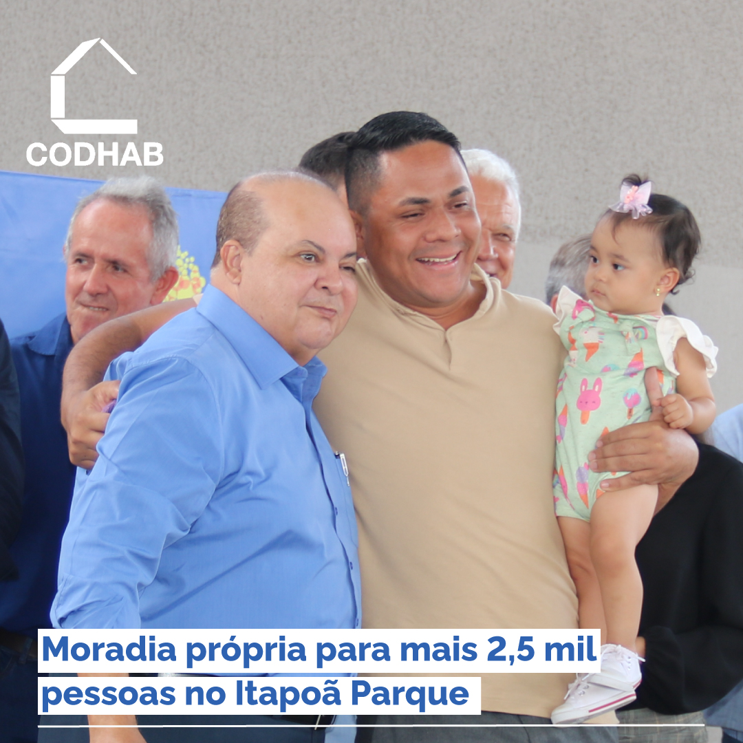 CodhabDF's tweet image. Moradia própria para mais 2,5 mil pessoas no Itapoã Parque

Leia mais: codhab.df.gov.br/postagem/morad… 

#codhabdf #GDF #habitação