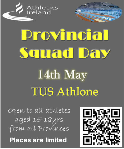 LivScullyHahne's tweet image. The next 4 provinces Provincial Squad Day will be May 14th. Open to all Athletes aged 15-18yrs with restricted group sizes for each event. Early booking is advised.
@irishathletics #LongtermAthleteDevelopment
#TeensTrackAndField
@AthleticsCork @Kerry_Athletics #LimerickAthletics