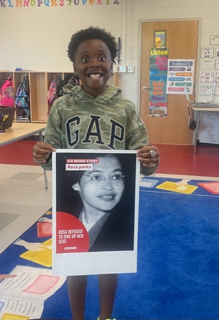 BESseagulls's tweet photo. Congratulations to Ms. Smith and Ms. Harding's 3rd grade Ss! They were selected as a winning class for February's Black History Month @AdobeExpress challenge. Students received a printed poster of their work. Thank you @AdobeForEdu! #AdobeEduCreative @BeaufortSchools https://t.co/iNEJ6p1xRu