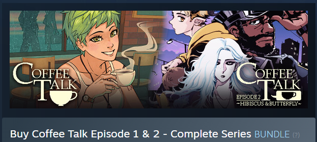 kerissakti's tweet photo. Coffee Talk 2 is now released on Steam!
You can get the Coffee Talk 1&amp;2 combo bundle for an extra 10% discount here:
https://t.co/Q8mqfRIO11

#indiegame #latteart #pixelart https://t.co/sGeIbNTwBt