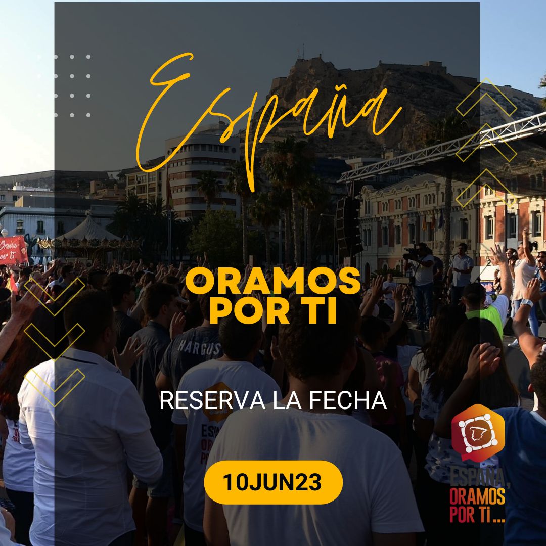 Reserva la fecha!!!

España Oramos por ti 2023
Lugar: Iglesia Bautista (Córdoba)
Hora: 19:30h