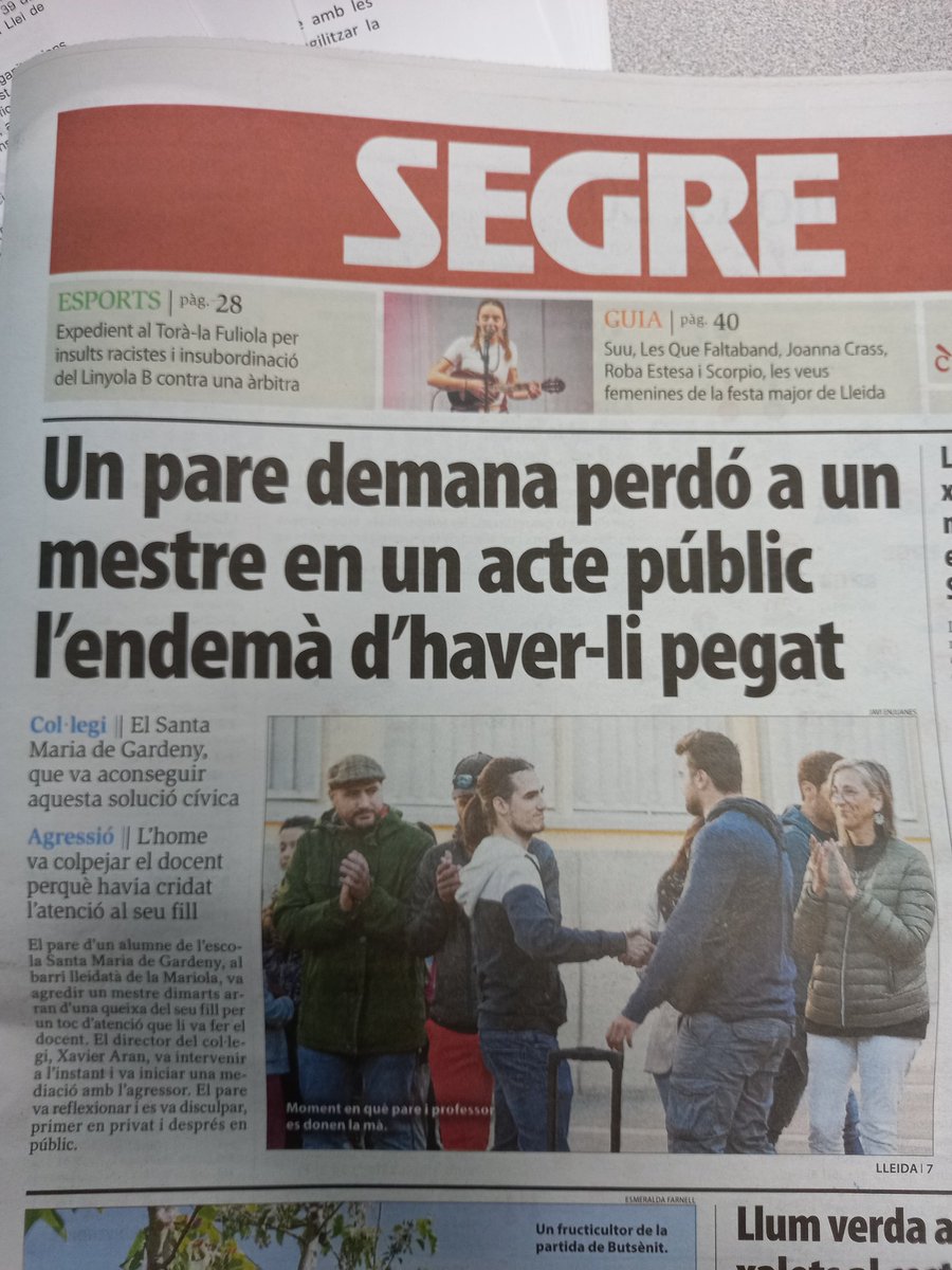 margedemillora's tweet photo. No als processos de mediació de merda i no a que la noticia sigui que un pare ha demanat perdó. https://t.co/iE8cIq4Ofh