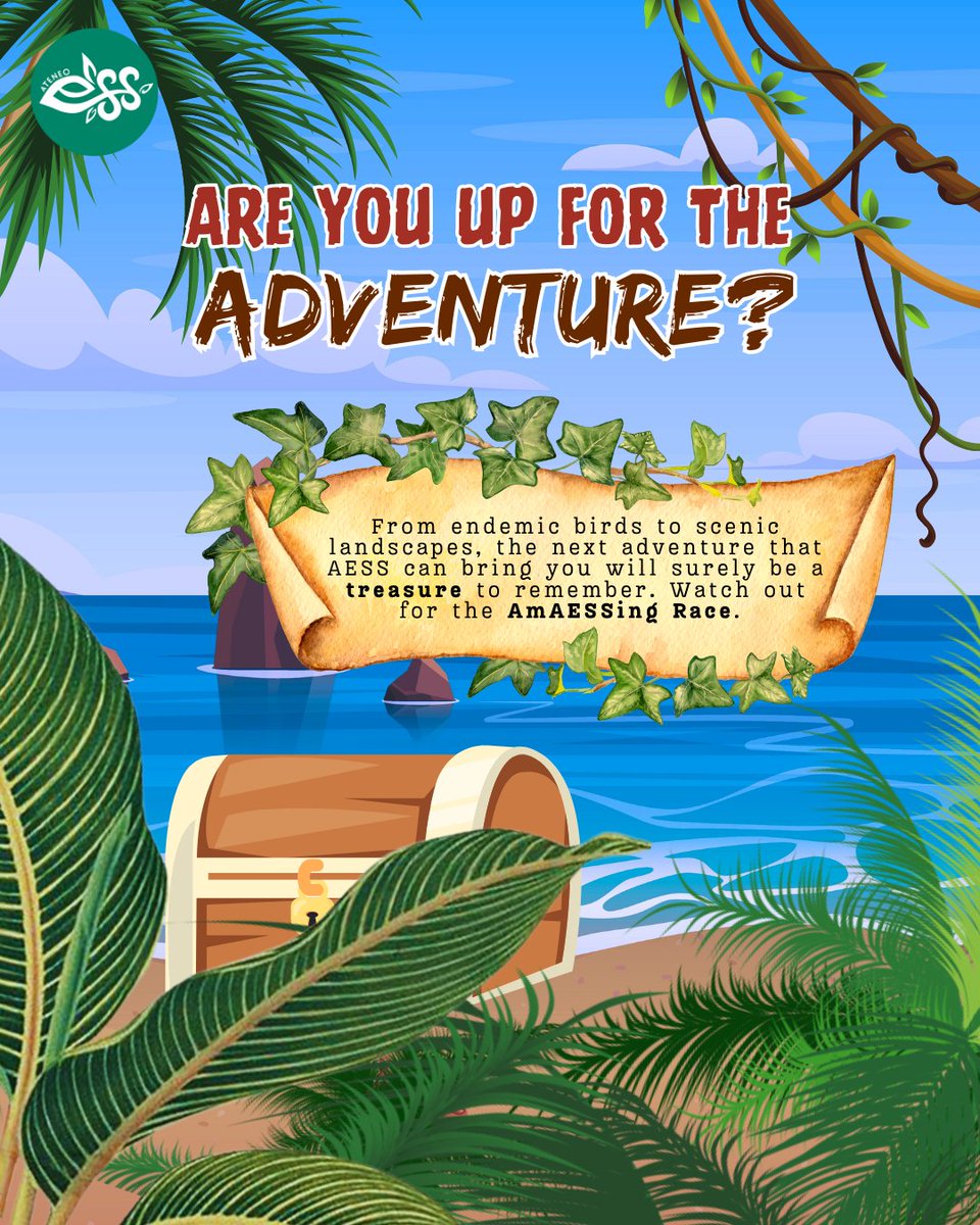 AteneoESS's tweet photo. It’s time to stop and touch some grass! 🌱👈  

Call on your barkadas to the most diverse and fulfilling getaway you and your friends can experience inside the campus, and join the first ever AmAESSing Race. 🏃‍🗺 https://t.co/YHpPrCDupp
