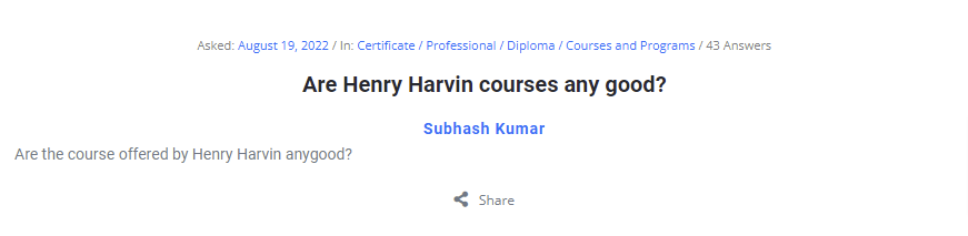 Henry Harvin Reviews on Analyticsjobs

Henry Harvin Reviews on Analyticsjobs: Read authentic reviews and ratings of Henry Harvin courses from real students. Get insights on course content, delivery, and outcomes before enrolling.

analyticsjobs.in/question/are-h…

#henryharvincoursereview