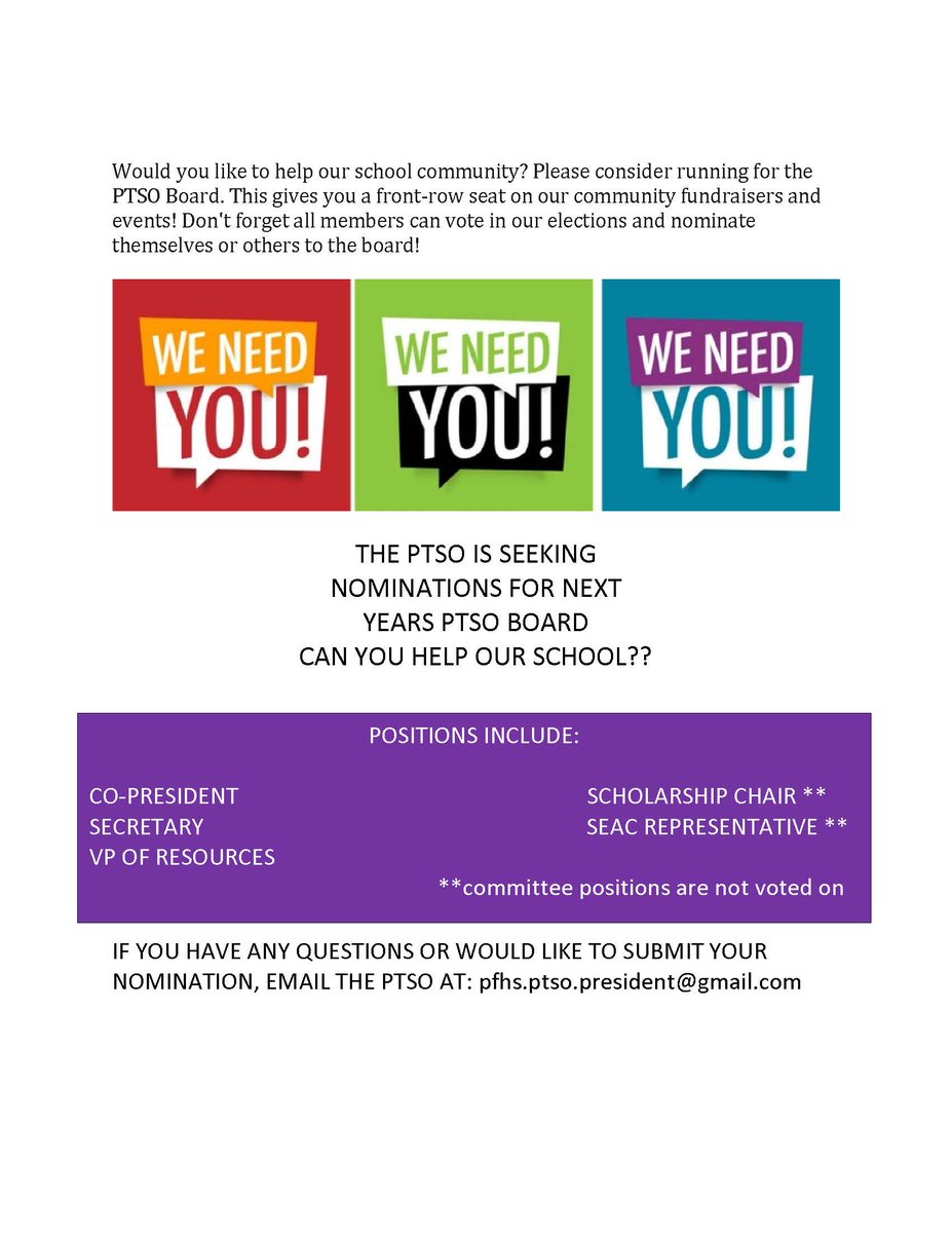 PFHS PTSO tweet media