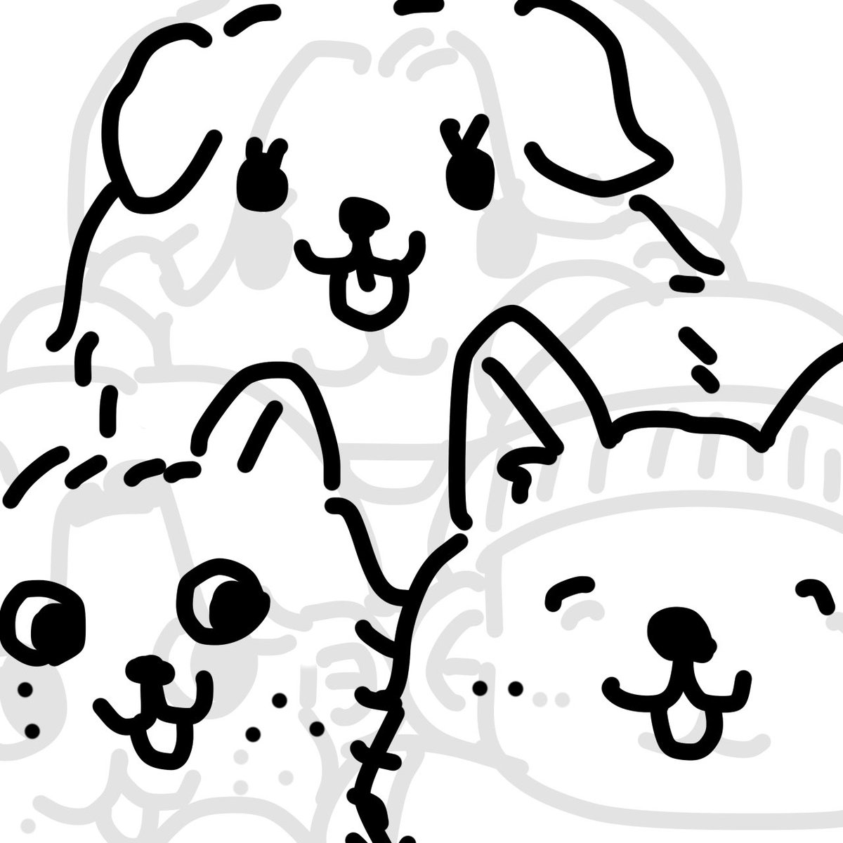 MMKJtabetai's tweet photo. 段々犬に見えてくる3人 https://t.co/yMd3GCmflo