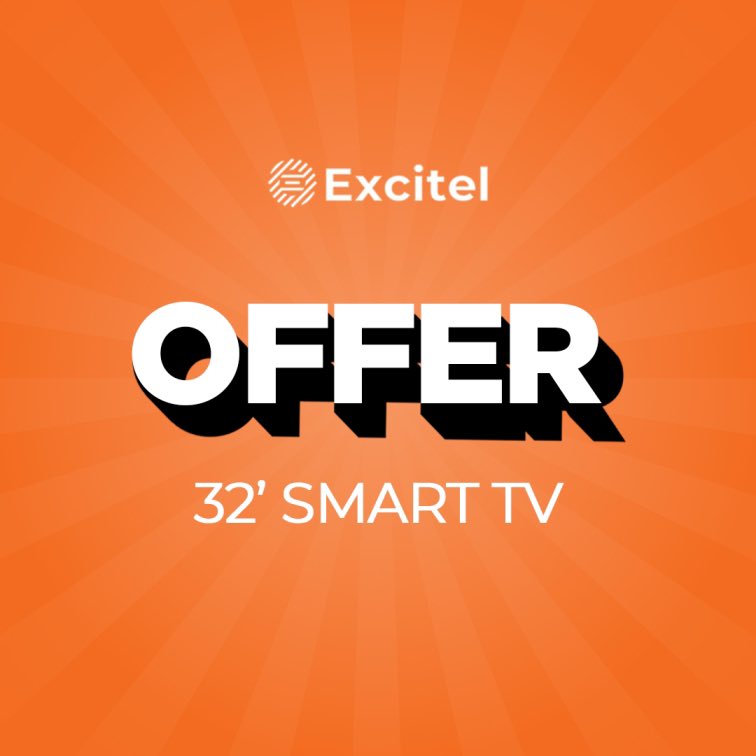 excitel_rocks's tweet photo. Don't miss out on this steal deal! Grab a free 32' smart TV with smart Wi-Fi at only ₹999 

#Excitel #broadband #wifi #highspeed #dealoftheday #savings #tvshopping #shopsmart #budgetfriendly #musthavetech https://t.co/EkVikniGft