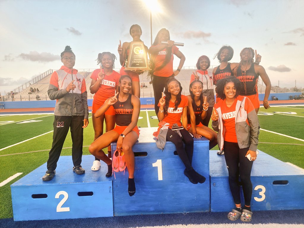 Congratulations to the Lady Mavs for placing 1st at the 17/18 District 5A Area Meet!!! The ladies competed hard and had many qualify for Regionals!!! #HokaHey #letsgetitdone @ManvelHS