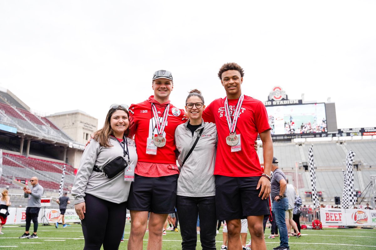 It was amazing to see so many Buckeye fans cross the finish line at the 50 in Ohio Stadium on Sunday! Thank you @cohesionohio for setting us up at the OSU 4 Miler to benefit @BuckeyeCruise #ALLinOSU #OSU4Miler