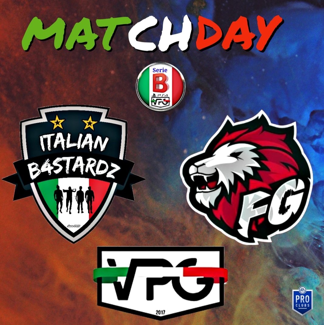 🔹MATCHDAY🔹
🔜 Questa sera!

🗓 11a Giornata 
🏆 <a href="/VPGItaly/">VPG Italy 🇮🇹</a>
🕥 22:30
🆚 <a href="/Fuorigrotta_Fc/">Fuorigrotta_FC</a>

#ForzaItali4nB4stardz
<a href="/pctransfermarkt/">🇮🇹 PRO CLUBS TRANSFERMARKT🔍</a> <a href="/tanadelproclub/">La Tana del ProClub</a> <a href="/vGamesRT/">vGamesRT 🔄</a> <a href="/KickOff_ProClub/">Kick-Off</a>
