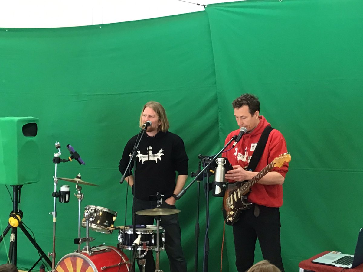 CharterY5's tweet photo. Everyone loved the Rocktopus workshops yesterday. Thank you to CSFA for funding this fantastic experience @rocktopusmusic #chartervalues #chartersmsc https://t.co/5xzlEh3Izg