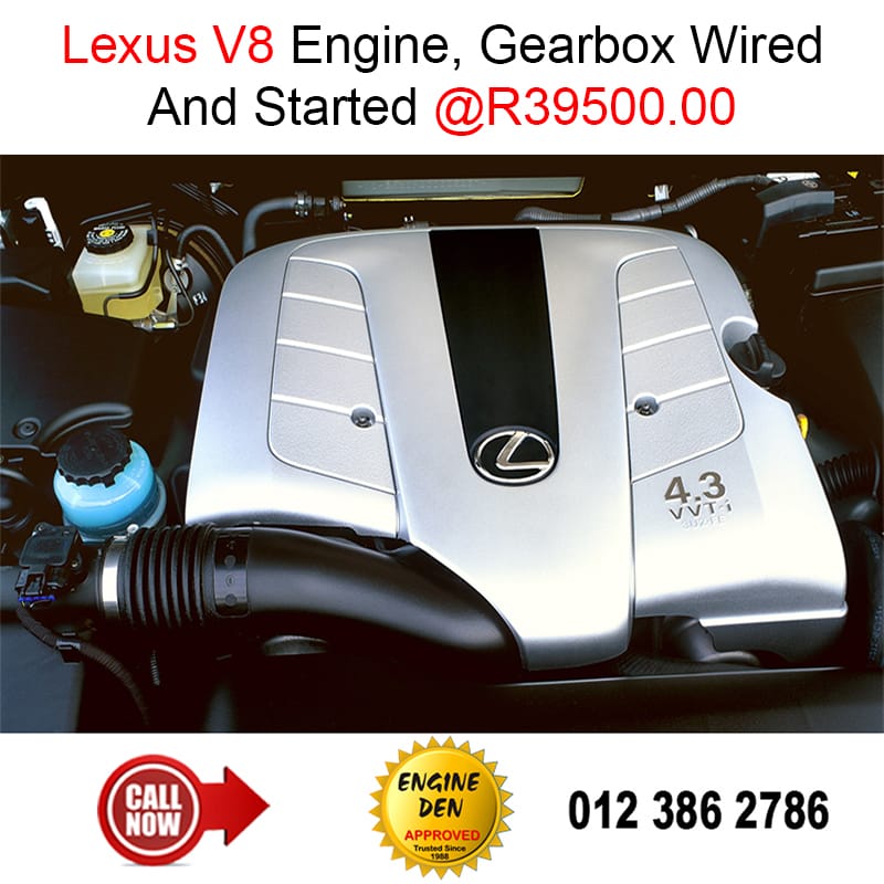 engineden1's tweet photo. Lexus V8 Engine (Gearbox Wired & Started) - R39,500
(Until stock lasts! E&OE T's & C's Apply)
Contact Us:
- https://t.co/VmCQzdgFrj
#engineden #newengines #engines #cars #lexus #lexusengines #v8 #v8engine #lexusv8 #lexusv8engine #gearboxwired https://t.co/etudleq8cw